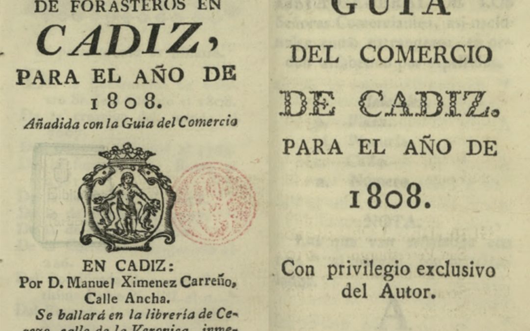 Guía de forasteros y del comercio de Cádiz para el año de 1808